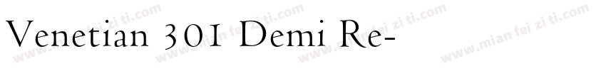 Venetian 301 Demi Re字体转换